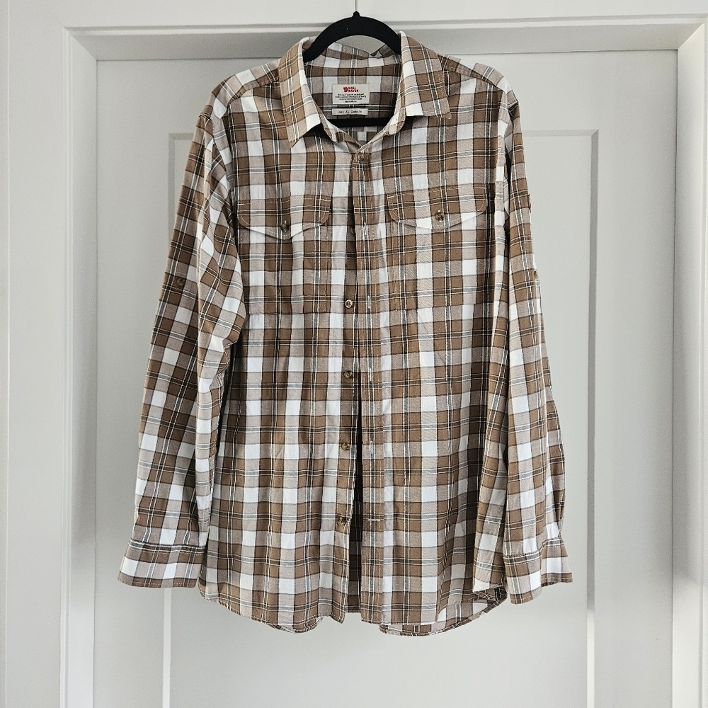 Fjallraven MENS Singi Flannel Shirt XL Cotton Wool Blend